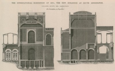 Kansainvälinen näyttely 1871: Uudet rakennukset South Kensingtonissa tekijältä English School