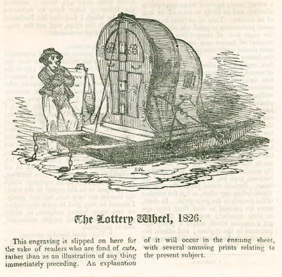 Viimeinen lotto. Lottopyörä, 1826 tekijältä English School