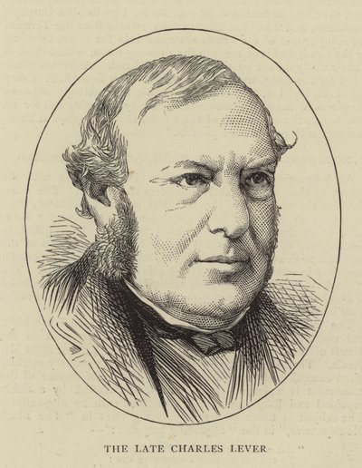 Myöhäinen Charles Lever (kaiverrus) tekijältä English School