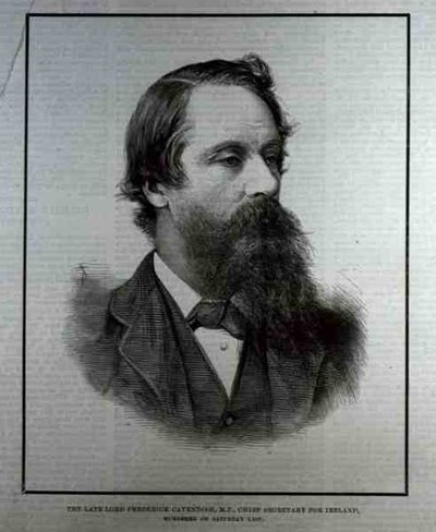 Edesmennyt lordi Frederick Cavendish (1836-82), M.P., Irlannin pääsihteeri, The Illustrated London News, 13. toukokuuta 1882 tekijältä English School