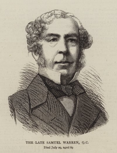 Myöhäinen Samuel Warren, QC (kaiverrus) tekijältä English School
