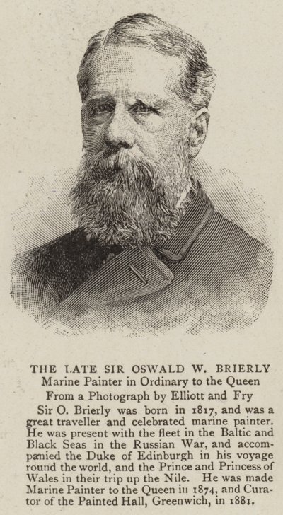 Edesmennyt Sir Oswald W Brierly (kaiverrus) tekijältä English School