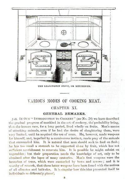 Leamington Stove tai Kitchener Isabella Mary Beetonin (1836-65) luvusta XI "Beeton