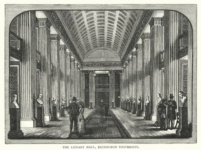 The Library Hall, Edinburghin yliopisto (kaiverrus) tekijältä English School