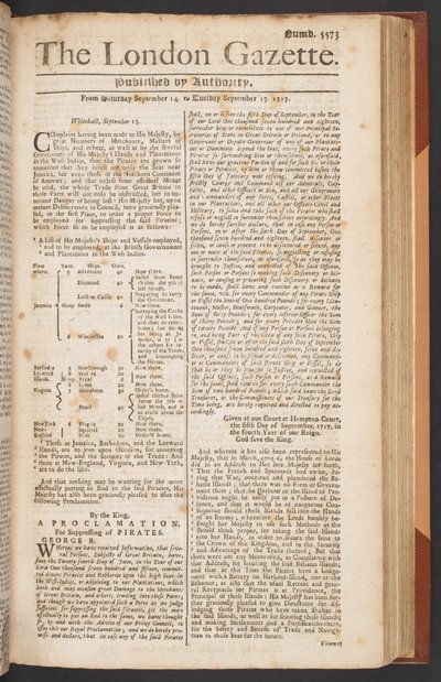 The London Gazette, numero 5573, sivu 1 tekijältä English School