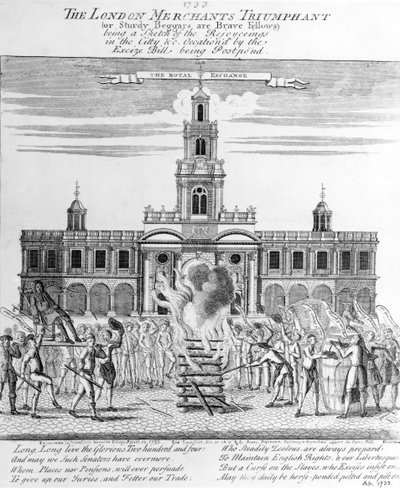 The London Merchants Triumphant, 1733 tekijältä English School