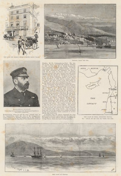 HMS Victorian menetys (kaiverrus) tekijältä English School
