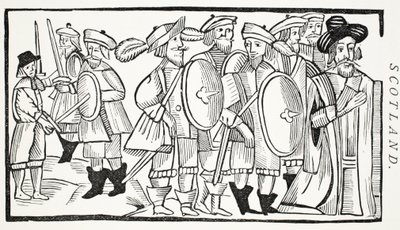 The Lovers Quarrel, kuvitus John Ashtonin kirjasta Chap-books of the Eightenth Century, pubi. 1882 tekijältä English School
