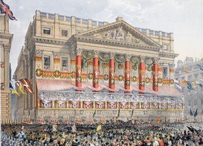 Mansion House, 7. maaliskuuta 1863, Edward VII:n ja tanskalaisen Alexandran avioliiton muistomerkistä, pub. 1864 tekijältä English School