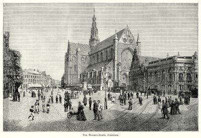 Kauppatori, Haarlem (kaiverrus) tekijältä English School