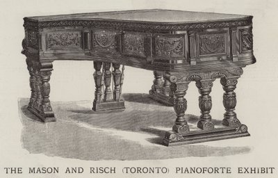 The Mason and Risch (Toronto) Pianoforte -näyttely (kaiverrus) tekijältä English School