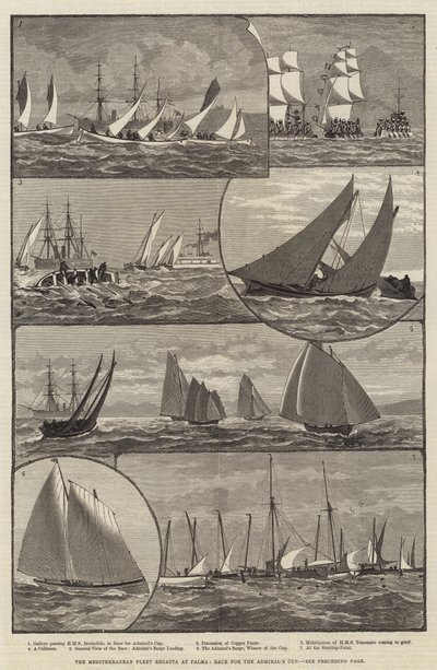 Välimeren laivaston regatta Palmassa, kisa Admiral