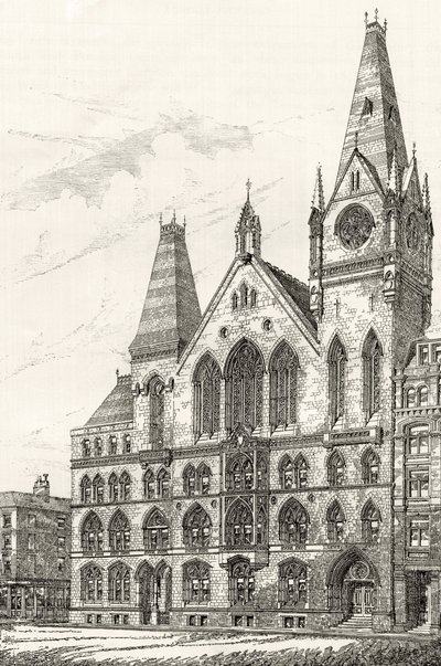 The Memorial Hall, Farringdon Street, "London Pictures: Drawn with Pen and Pencil", pastori Richard Lovett, julkaistu 1890 tekijältä English School