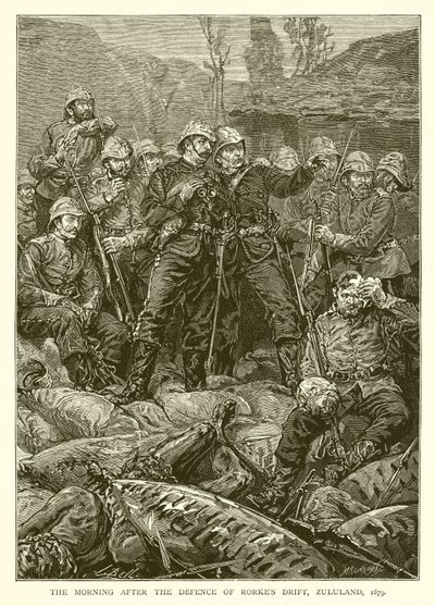 Rorkes Driftin puolustamisen jälkeinen aamu, Zulumaa, 1879 tekijältä English School