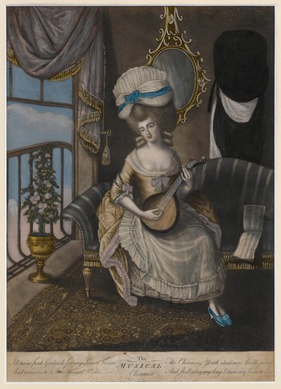 The Musical Charmer, 1780 (käsinvärinen mezzotint) tekijältä English School