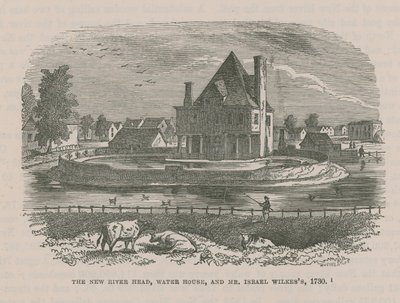 The New River Head, Water House ja herra Israel Wilkess, 1730 tekijältä English School