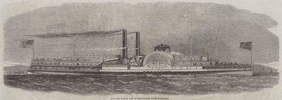 Uusi maailma, yksi Hudson River Steamers (kaiverrus) tekijältä English School