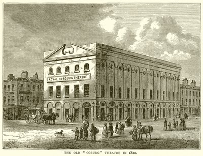 Old Coburg Theatre vuonna 1820 tekijältä English School