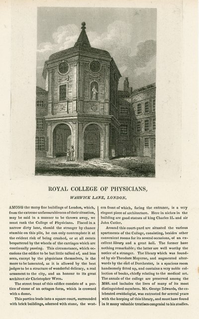 Old College of Physicians Warwick Lanella tekijältä English School