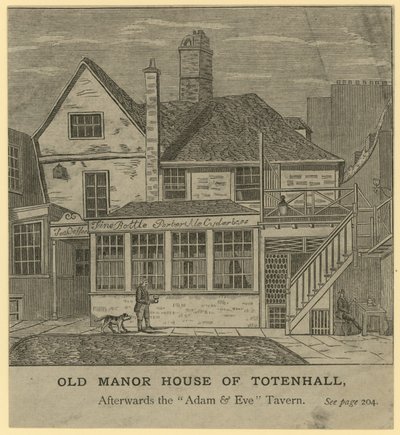 Totenhallin vanha kartano, myöhemmin Adam and Eve Tavern, Lontoo tekijältä English School