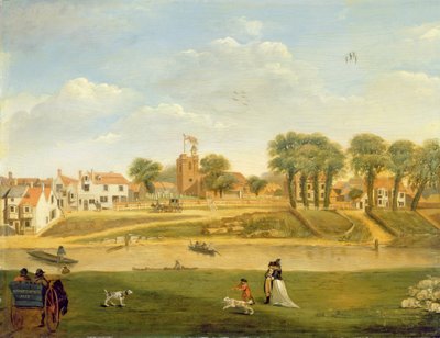 Vanha seurakunnan kirkko ja kylä, Hampton-on-Thames, Middlesexin osavaltio tekijältä English School