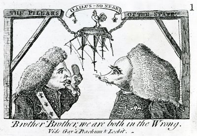 Valtion pilarit, noin 1756 tekijältä English School