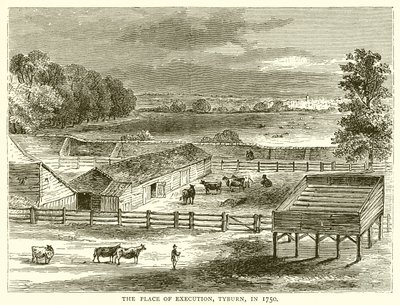 Teloituspaikka, Tyburn, vuonna 1750 tekijältä English School