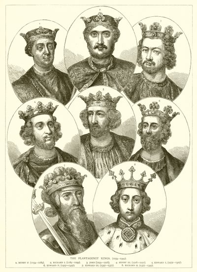 Plantagenet Kings. (1154--1399) tekijältä English School