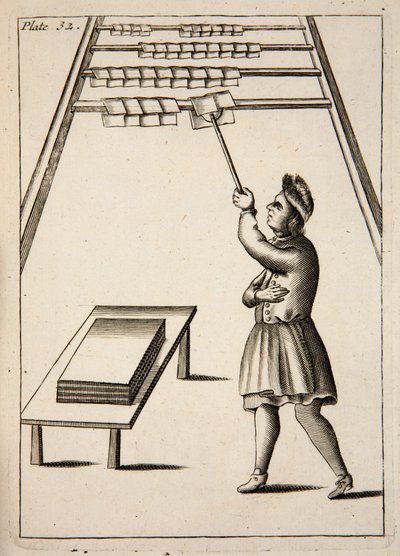 The Pressman Hanging Paper, pub. 1683 kaiverrus. tekijältä English School