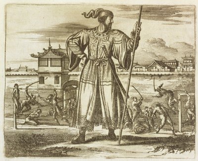 Kiinan armeijan pääkenraali, esimerkki kuvauksesta Kiinan suurlähetystöistä, 1690 tekijältä English School