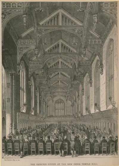 Prinsessa Louise uudessa Inner Temple Hallissa tekijältä English School