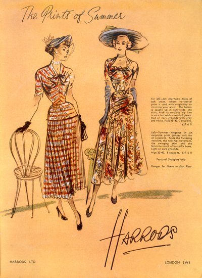 The Prints of Summer, Harrods Ltd:ltä kesäkuu 1948 tekijältä English School
