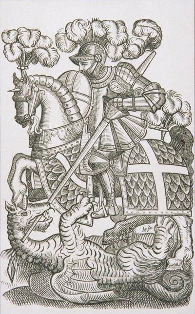Punaisen Ristin ritari, Edmund Spenserin Faerie Queenen ensimmäisestä painoksesta, 1590 tekijältä English School