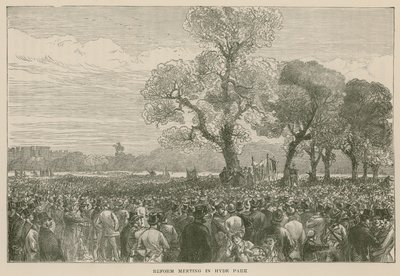 Uudistusmielenosoitus Hyde Parkissa, 6. toukokuuta 1867 tekijältä English School