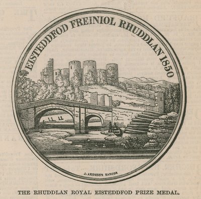 Rhuddlan Royal Eisteddfod -palkinnon mitali tekijältä English School