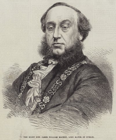 Oikea kunnia James William Mackey, Dublinin pormestari (kaiverrus) tekijältä English School