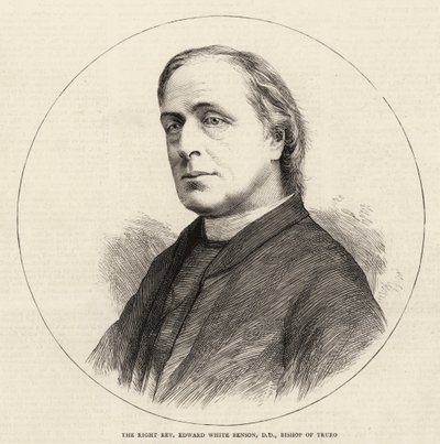 Oikea pastori Edward White Benson, DD, Truron piispa (kaiverrus). tekijältä English School