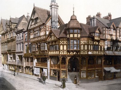 The Rows, Chester (käsin värjätty valokuva) tekijältä English School