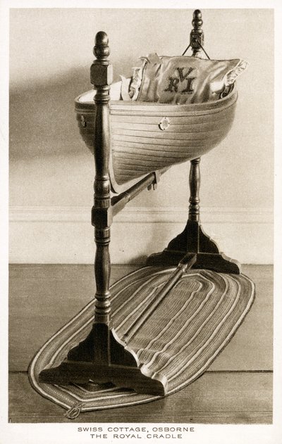 The Royal Cradle, Sveitsin mökki, Osborne House, Isle of Wight, n. 1893 (puu) tekijältä English School