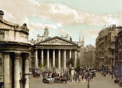 Royal Exchange, Lontoo (käsinvärillinen kuva) tekijältä English School