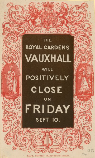 Royal Gardens Vauxhall sulkeutuu positiivisesti tekijältä English School