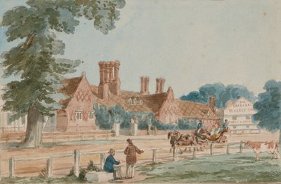 The Royal Mews, n.1865 (akvarelli paperille) tekijältä English School