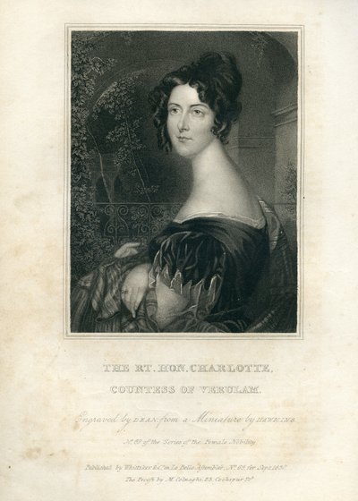 Rt. Hon. Charlotte, Verulamin kreivitär, 1830 tekijältä English School