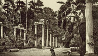 The Ruins, Virginia Water (litografia) tekijältä English School
