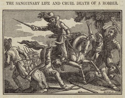 Sanguinary Life ja ryöstön julma kuolema (kaiverrus) tekijältä English School