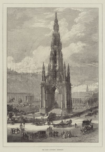 Scott-monumentti, Edinburgh (kaiverrus) tekijältä English School