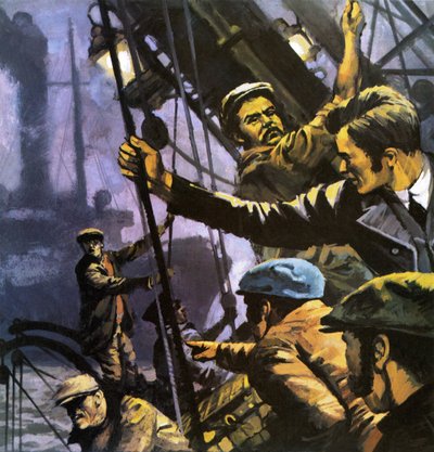 Merisusi. Kuvitus Jack Londonin kirjaan. tekijältä English School
