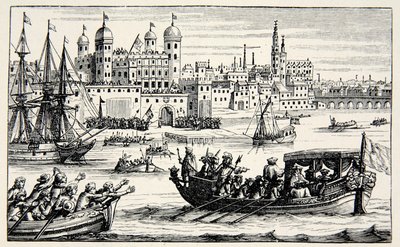 Seitsemän piispaa menossa torniin, huhtikuu 1688 tekijältä English School