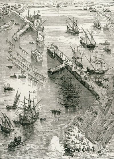 Rochellen piiritys, Ranskan historiasta, Emile de Bonnechose, julkaisija Ward, Lock and Co, Lontoo tekijältä English School