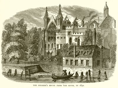 The Speakers House from the River, vuonna 1830 tekijältä English School